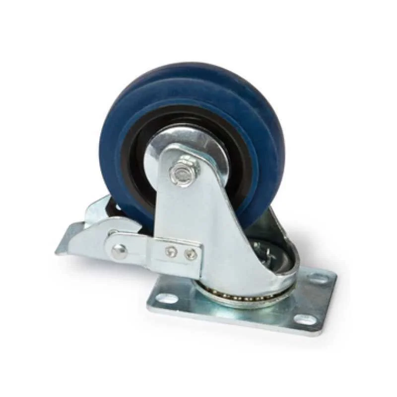 Roda 4" &Oslash; para M&oacute;veis Rack 19 com Trav&atilde;o.