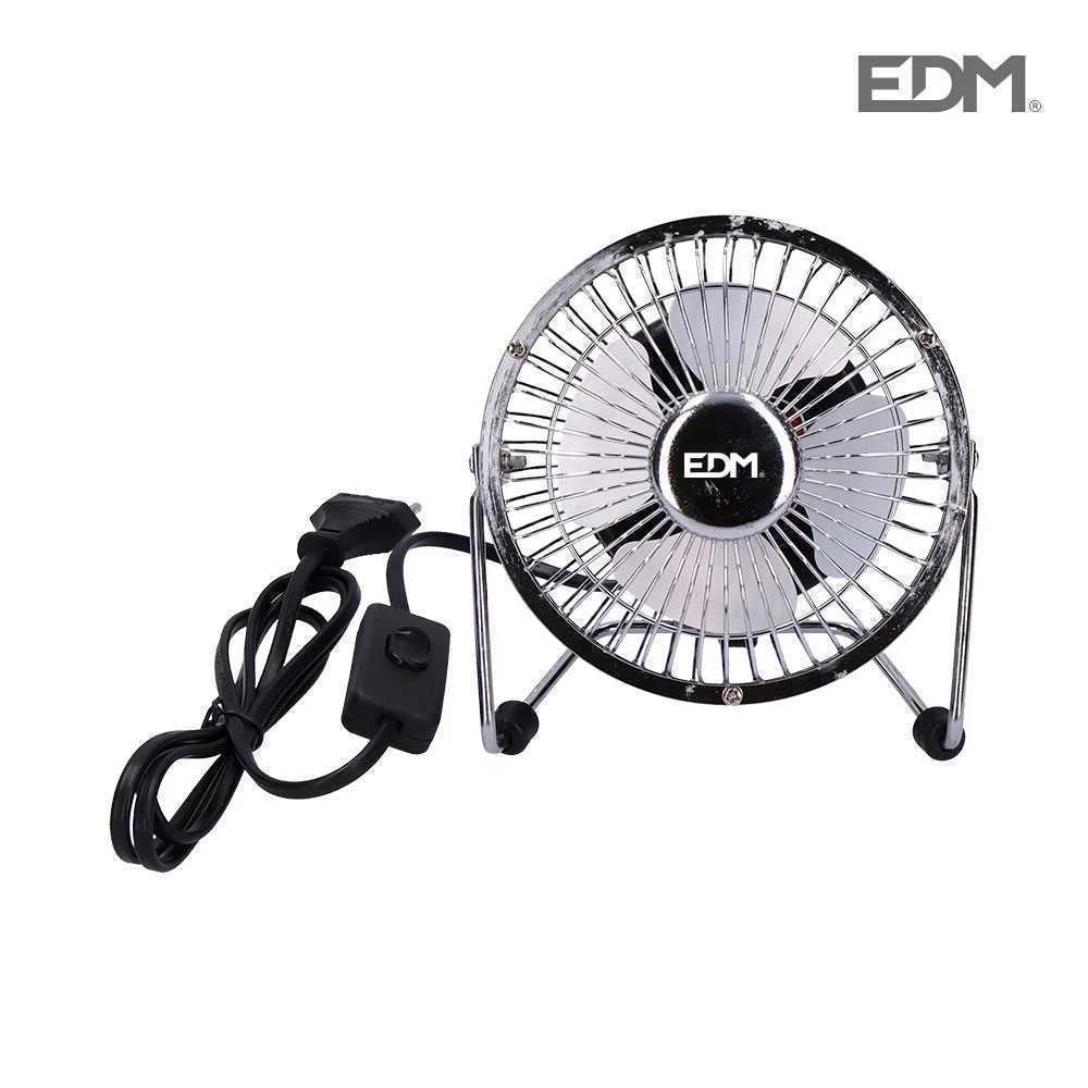 Mini Ventoinha  Industrial de Mesa Cromado 15w  .