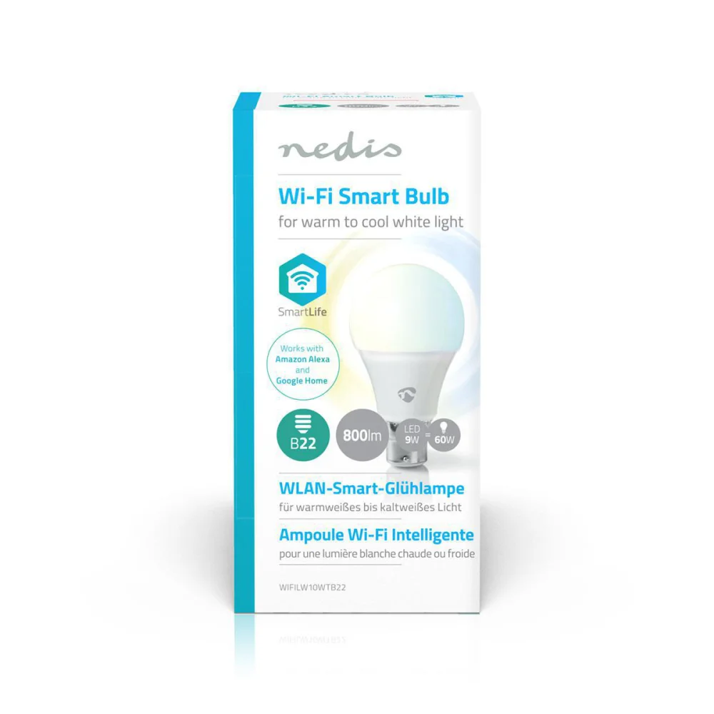 L&acirc;mpada LED Smart Wi-Fi E22 9w Branco Regul&aacute;vel