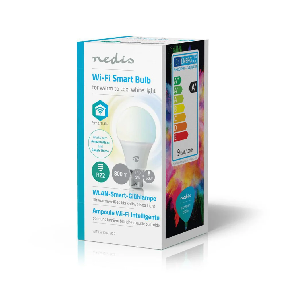 L&acirc;mpada LED Smart Wi-Fi E22 9w Branco Regul&aacute;vel