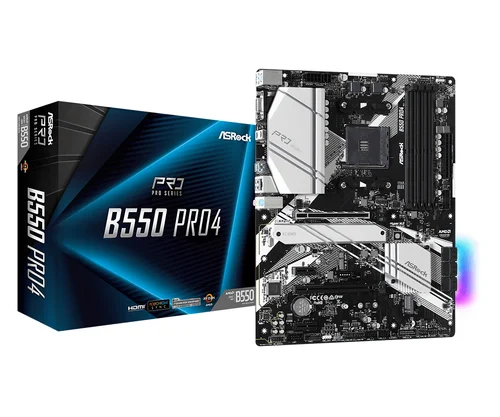 Asrock B550  Pro4                Am4 Atx  Vga/Hdmi      Ddr4 Retail