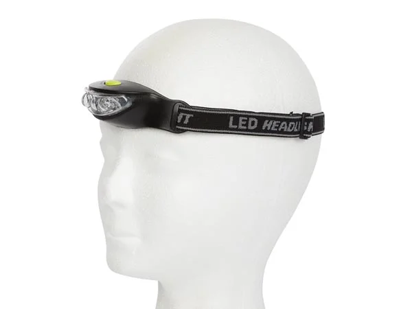 Linterna Frontal Con 3 Leds Ultra Blancos