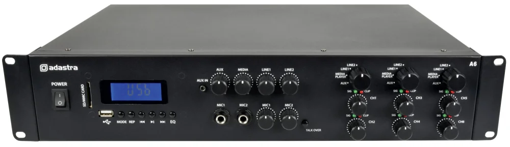 A6 Tri Stereo Amplfier 6x200w