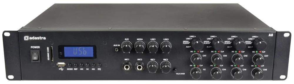 Amplificador de Zona M&uacute;ltiple Est&eacute;reo 8x200w
