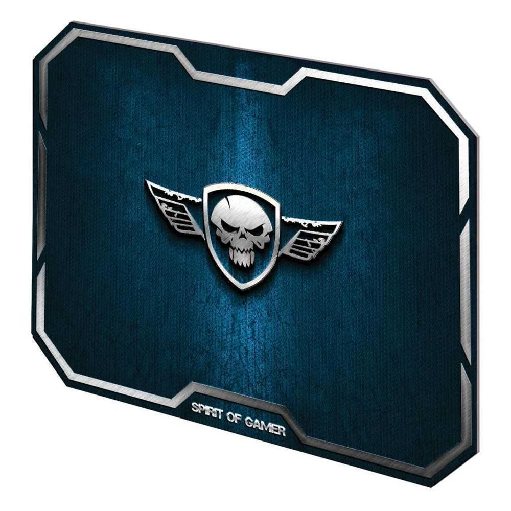 Spirit Of Gamer Tapete Mousepad Gaming Wing Skull Blue