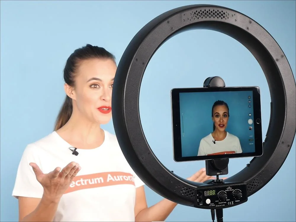 Ring Light com Trip&eacute; Extens&atilde;o de 2 Metros Dim&aacute;vel