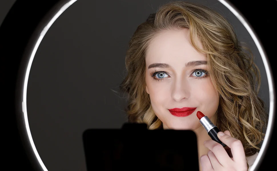 Ring Light com Trip&eacute; Extens&atilde;o de 2 Metros Dim&aacute;vel
