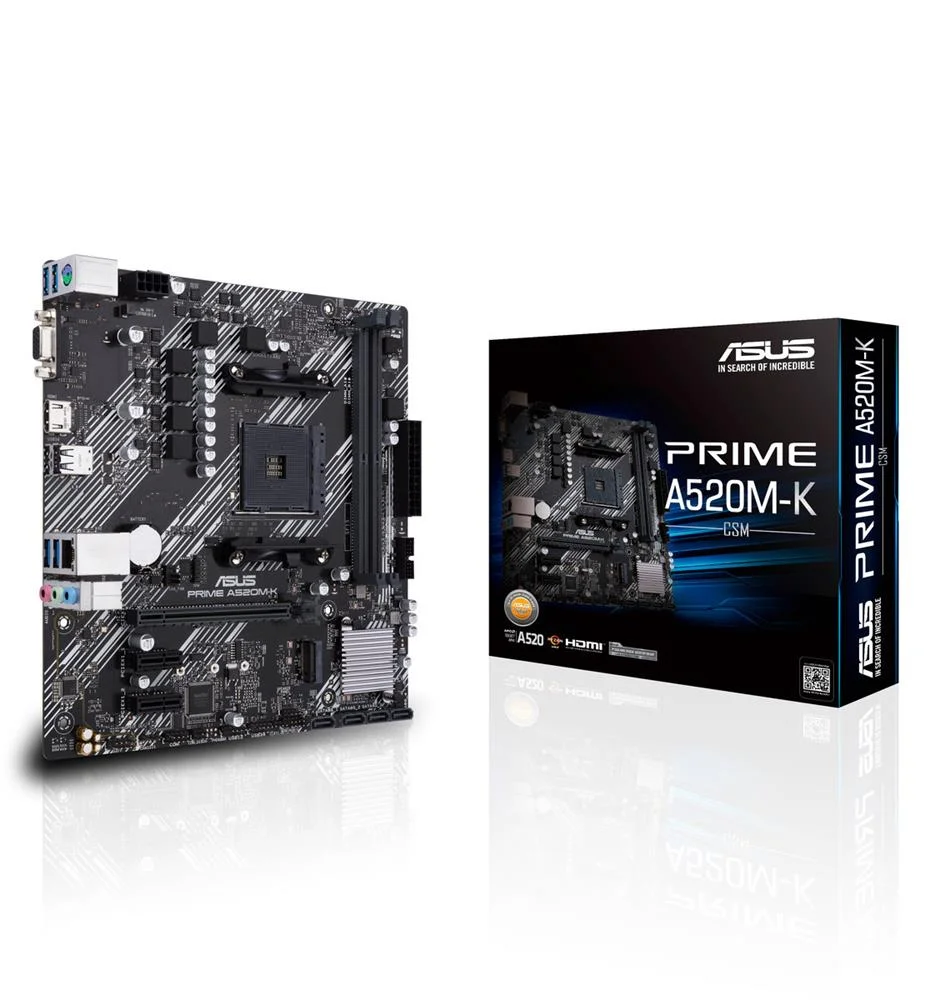 Asus Prime A520m-K Amd A520 Micro Atx