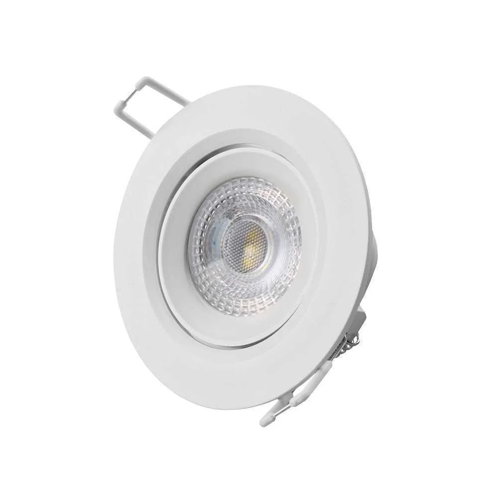 Downlight Led Encastr&aacute;vel 5w 6.400k Redondo Branco