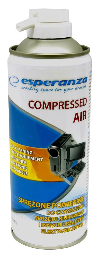 Nettoyant à Air Comprimé Durable Esperanza ES118 - 600ml Pour Equipement Electronique De Bureau