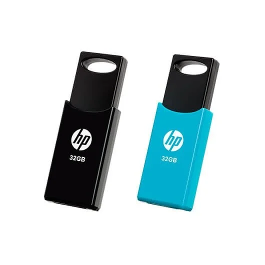 Mem&oacute;ria Usb Hp 212 Usb 2.0 Azul/Preto (2 Uds) 32 Gb 