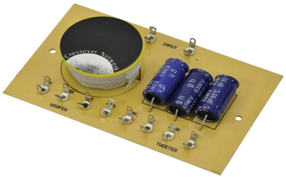2-Way Crossover 6db, 8 Ohm, 100w, 2/2.5/4khz