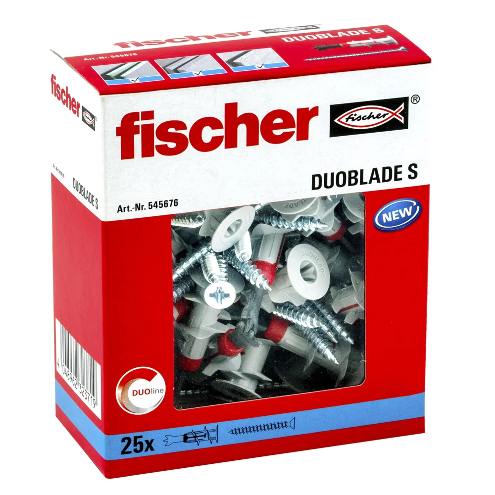 PACK 25 DUOBLADE S  + TORNILLO FISCHER