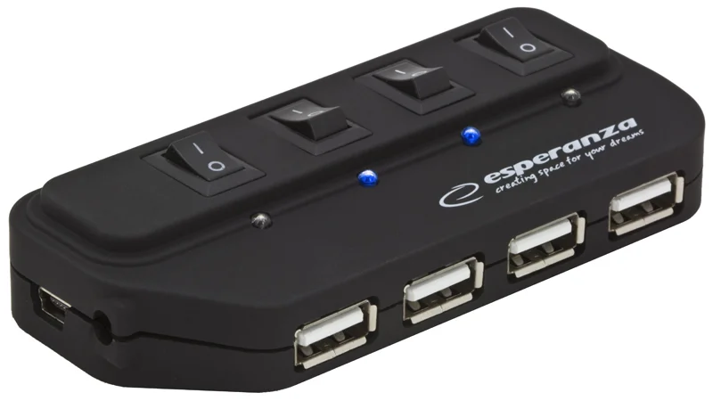 Hub de Interface Esperanza Ea127 480 Mbit / S Pret