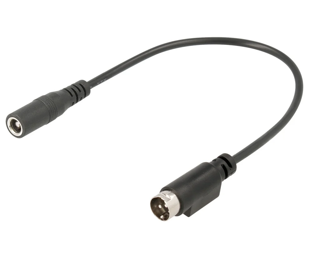 Cabo Jack Femea 5.5x2.5mm Para Din Macho 3p