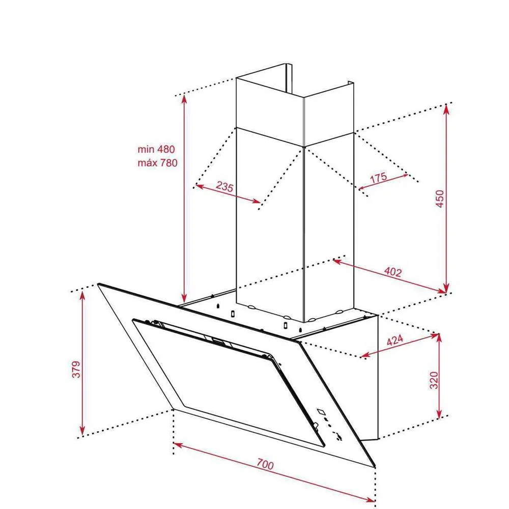 Campana Teka Decor. Dvt78660tbsbk 70c N