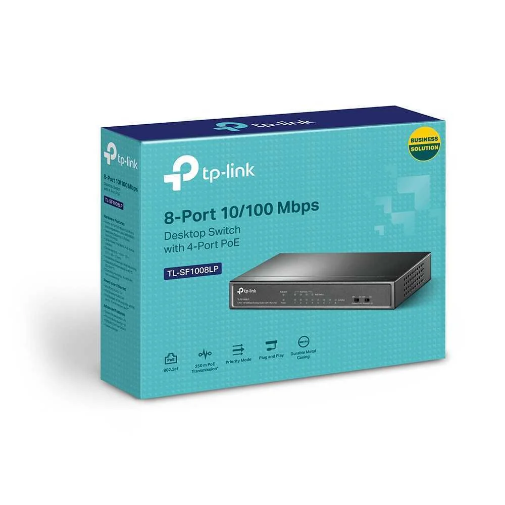 Splitter Poe Tp-Link 8-Port 10/100 Mbps Desktop S.