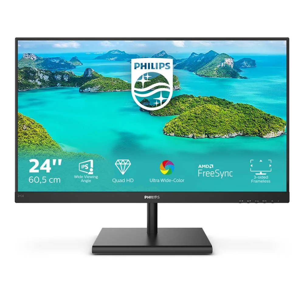 Philips Monitor LED Ips 24" (23.8) 16.9 Qhd Vga H.