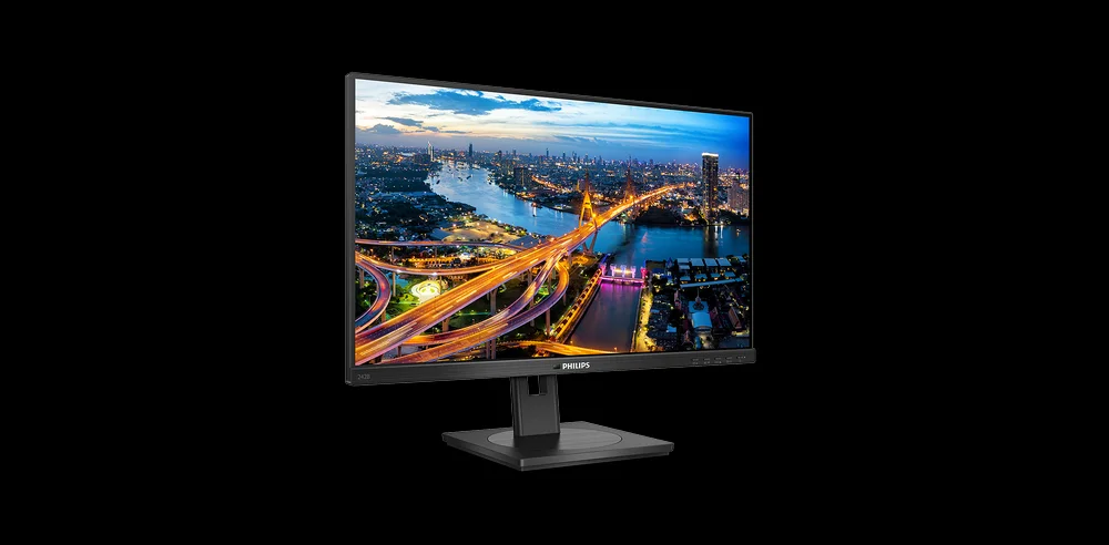 Philips Monitor Ips 24" (23.8) Fhd Vga Dvi Hdmi D.