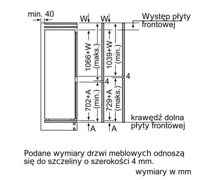 Bosch Serie 6 Kis86afe0 Fridge-Freezer Built-In 266 L e