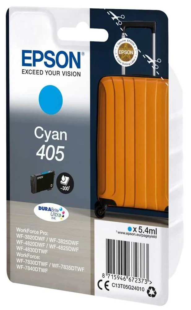 Cartucho de Tinta Original Epson N&ordm;405/ Cian