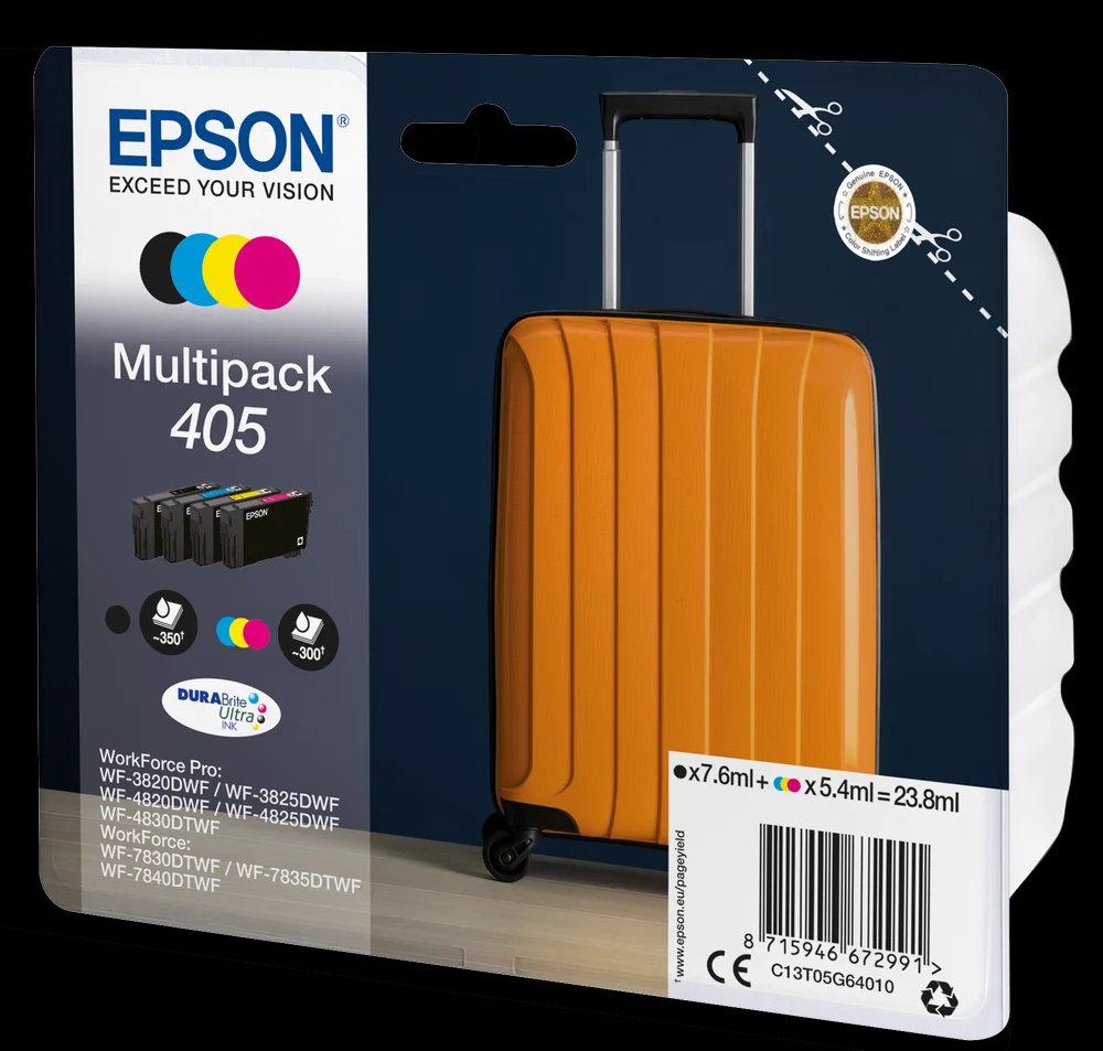 Epson Tinteiro 405 Pack 4 Cores Wf-38xx/48xx