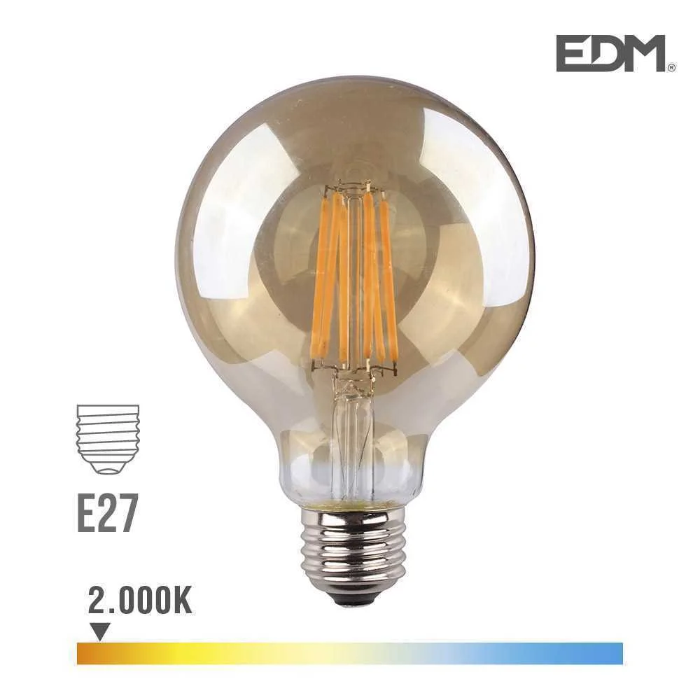 Lampada Globo Filamento LED Vidro Vintage   95 M.