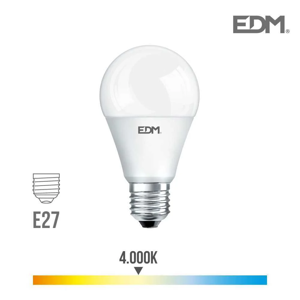 L&acirc;mpada de LED Standard E27 10w 932lm 4000k Luz do Dia &Oslash;5,9x11cm Edm