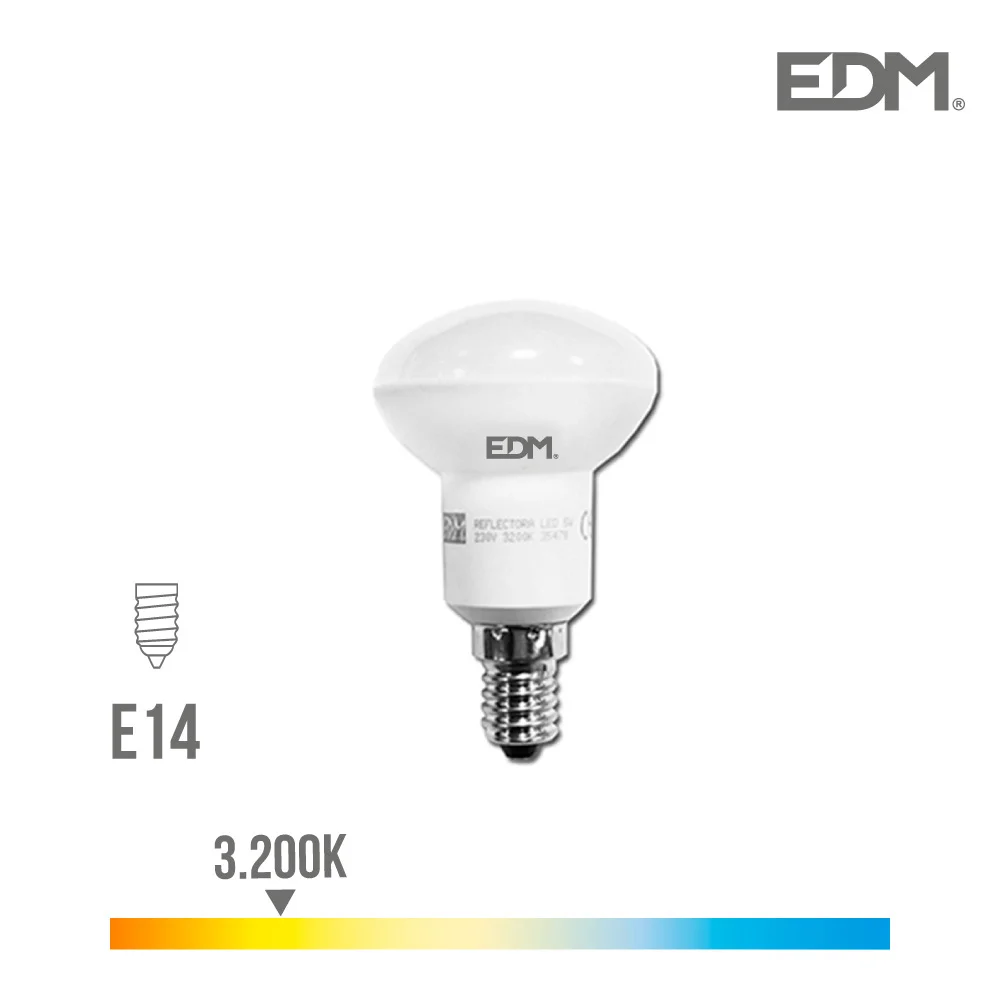 L&acirc;mpada Reflectora Led R50 E14 5w 350 Lm 3200k