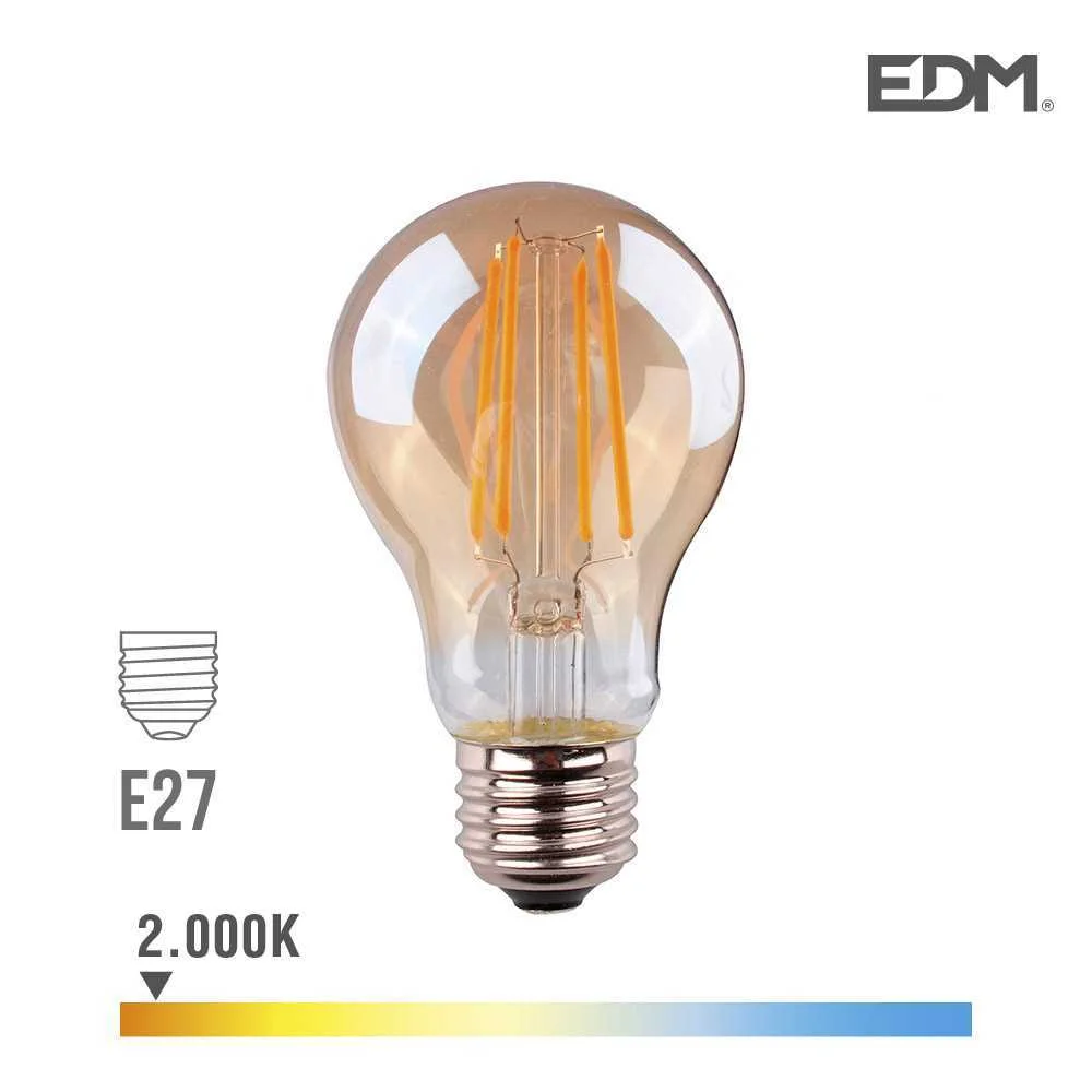 Lampada Standard Filamento LED Vidro Vintage E27 .