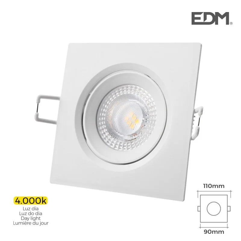 Downlight Led Recessed 5w 380 Lumen 4.000k Quadrad