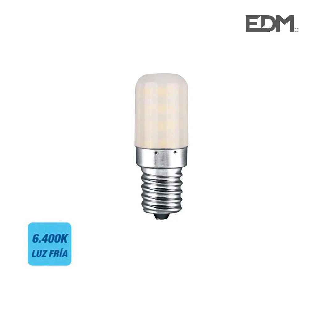 Lampada Tubular LED E14 3w 300 Lm 6400k Luz Fria .