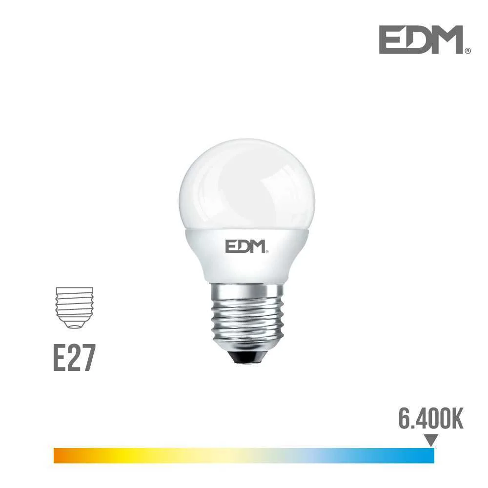 Lampada Esferica LED E27 7w 600 Lm 6400k Luz Fria.