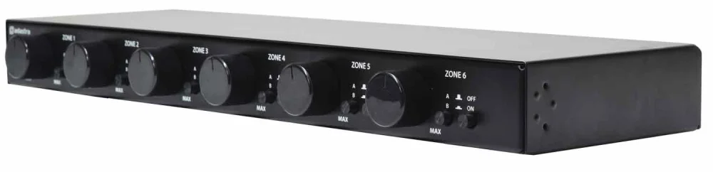 Atenuador 100v Montaje En Rack At6 Fuente A/B 6x3.
