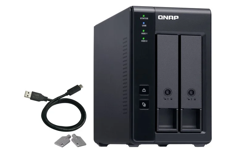 Estrutura de Expans&atilde;o Nas Qnap Tr-002 2 Ba&iacute;as Usb Type-C