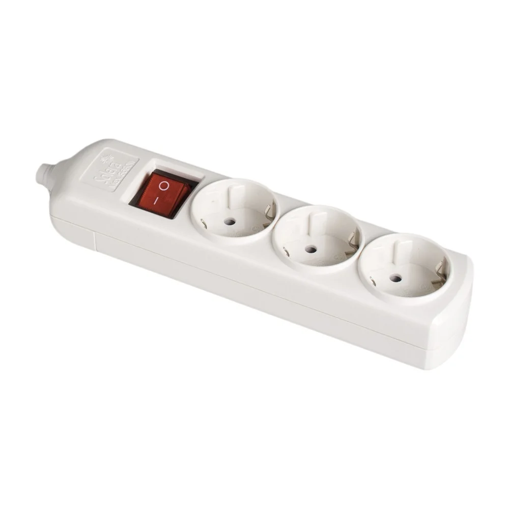 Bloco 3 Tomadas, com T/T Lateral 16a 250v. Materi.