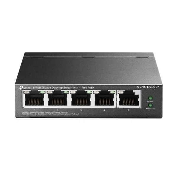 Switch 5 Portas Gigabit Unmanaged Poe+ Tl-Sg1005lp 4x Portas Poe - Tp-Link