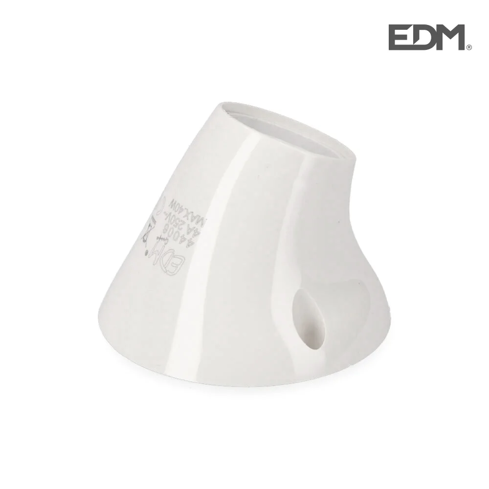 Casquilho Curvo de Superf&iacute;cie E27 (Retractilado) Edm