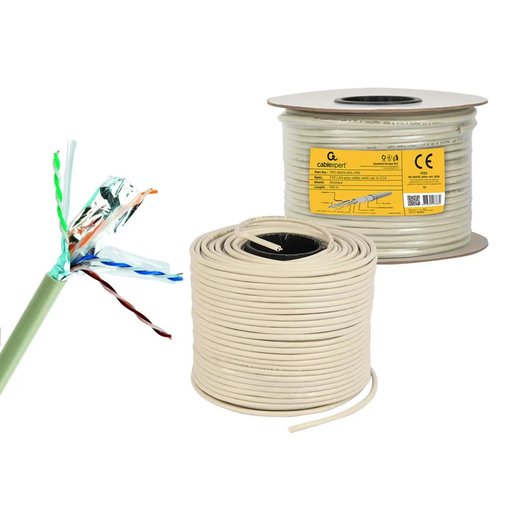 Gembird Cat6 Ftp 100m Networking Cable Grey F/Utp (Ftp)