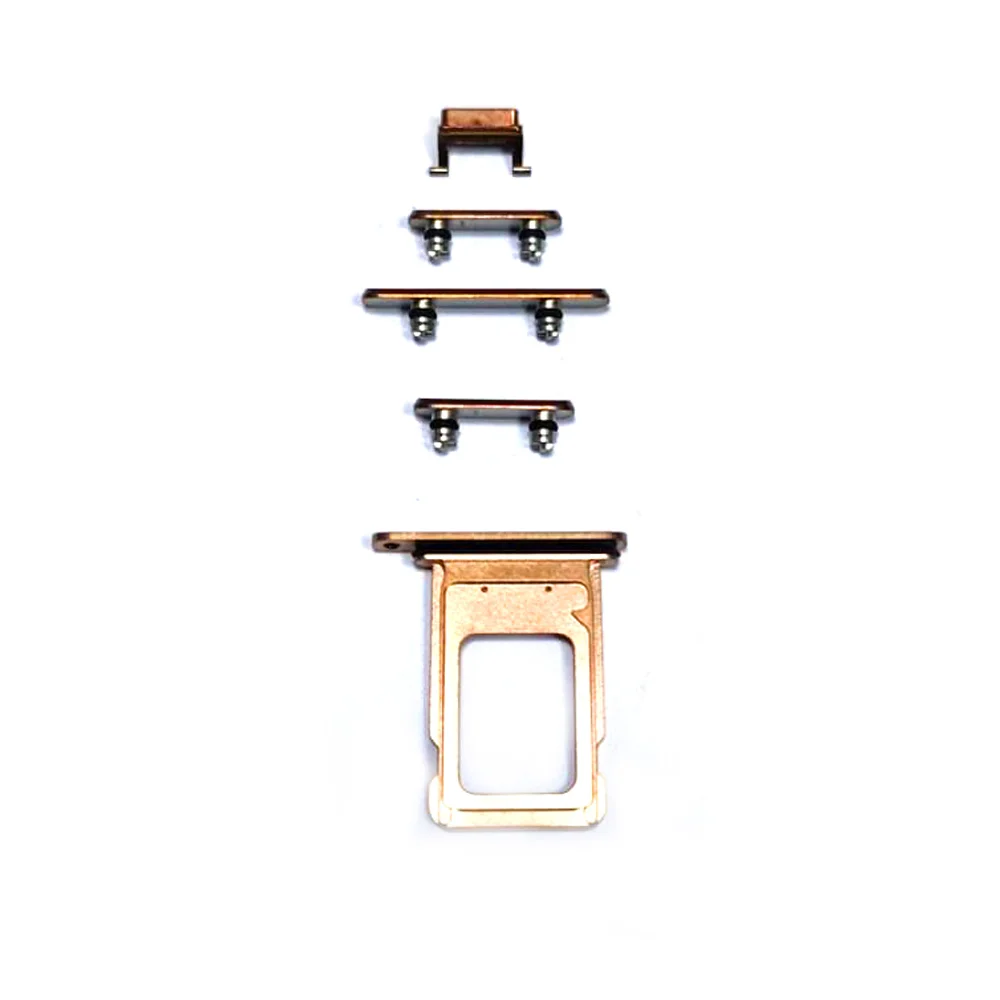 Kit de Bot&otilde;es 5 En 1 iPhone Xs Max Dourado