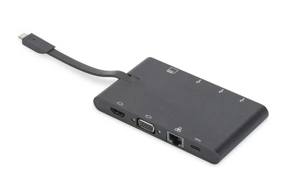 Digitus Dockingstation Usb3.0/C  9xbu Universal Travel Sw