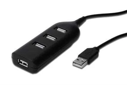 DIGITUS USB 2.0 Hub 4 portas 4 x USB A / F na cone