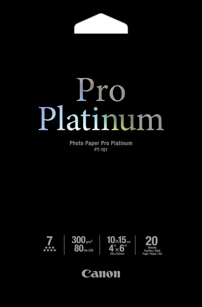 Documento Fotogr&aacute;fico 10x15cm Pro Platinum (20 Ho.
