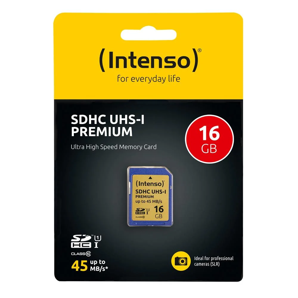 Intenso Premium - Flash Memory Card - 16 Gb - Sdhc Uhs-I