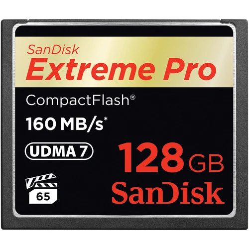 Sd Compactflash Card 128gb Sandisk Extreme Pro