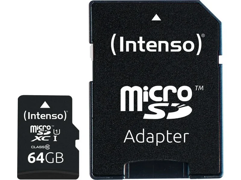 Sd Microsd Card 64gb Intenso Sd-Hc Uhs-I Retail