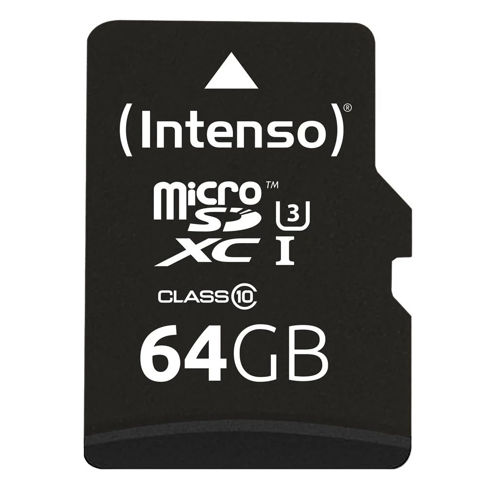 Cart&atilde;o Micro SD INTENSO 3433490 64GB