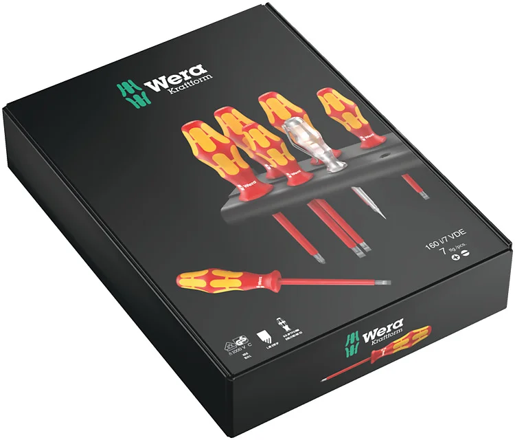 Conjunto de Chaves de Fenda Wera 160i / 7 Rack