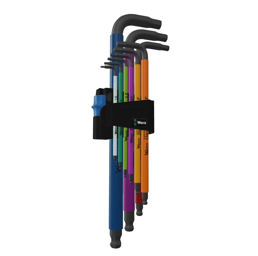Wera 950/9 Hex-Plus Hf 1 L-Key Set, Blacklaser