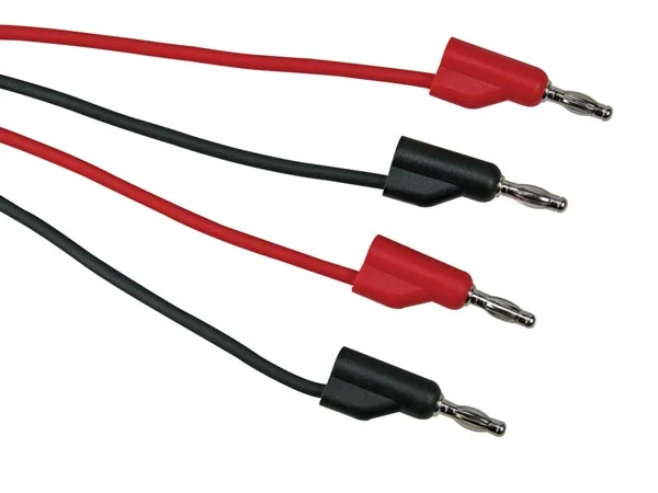 Cabos de Liga&ccedil;&atilde;o 100cm - 4mm - 2 Unids. - 30 V / 6 a